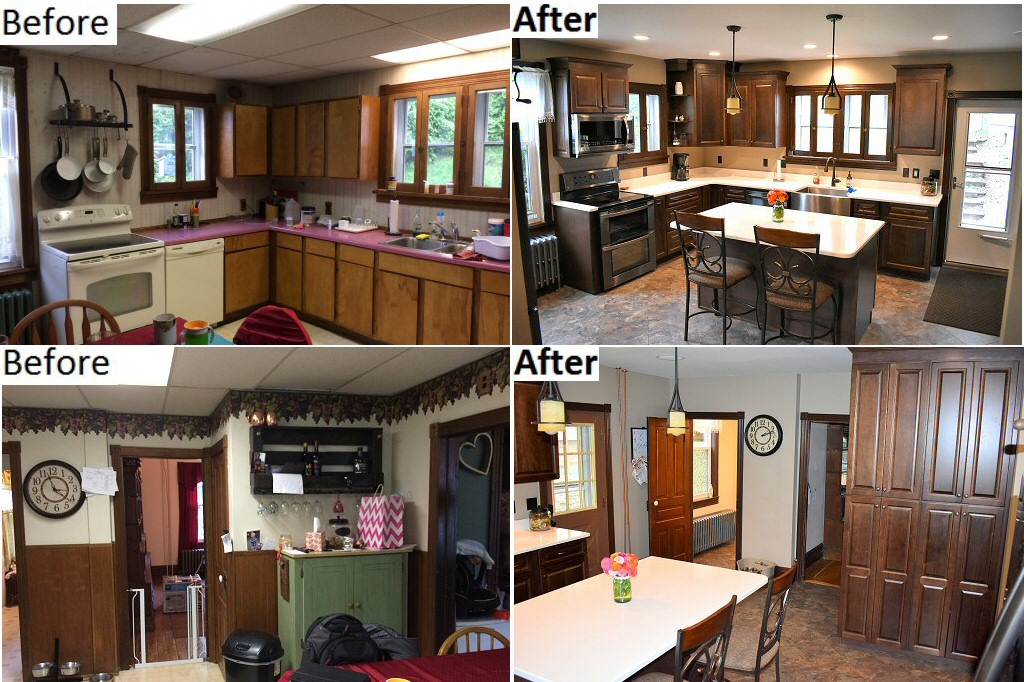 Kitchen Remodeling Before and After Pictures Lehigh Valley Poconos